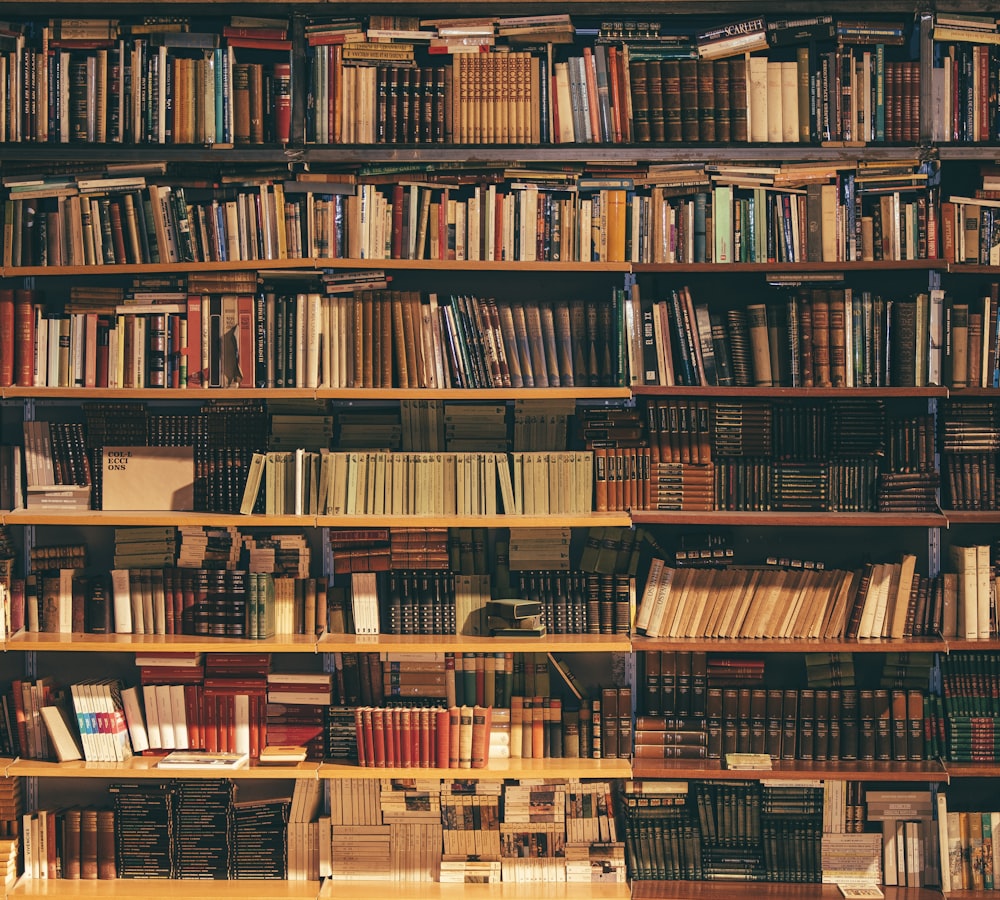 A shelf of well-worn books